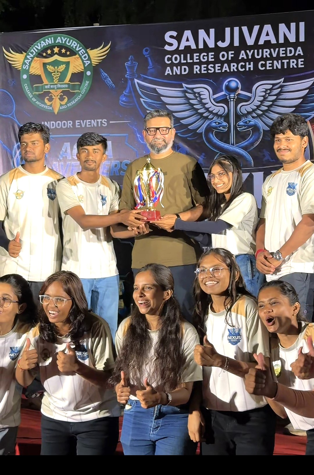 खेळाचे मैदानच तणावमुक्त,सशक्त आणि संस्कारी पिढी घडविण्याचे प्रभावी माध्यम - सुमित कोल्हे...संजीवनी आयुर्वेद महाविद्यालयाचा ‘संजीवनी नेक्सस स्पोर्टस् फेस्ट-२०२६’ उत्साहात संपन्न