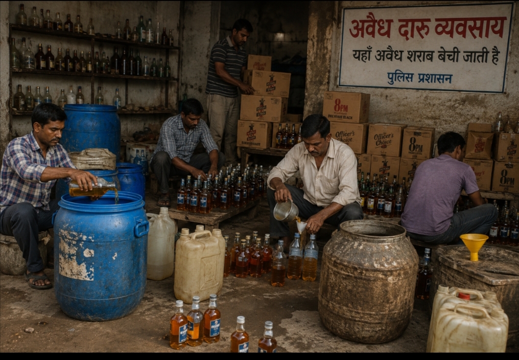 पोलीस अधीक्षक अहिल्यानगर यांच्या पथकाची राहुरी परिसरात कारवाई..अवैध दारू व्यवसायिकांचे धाबे दणाणले